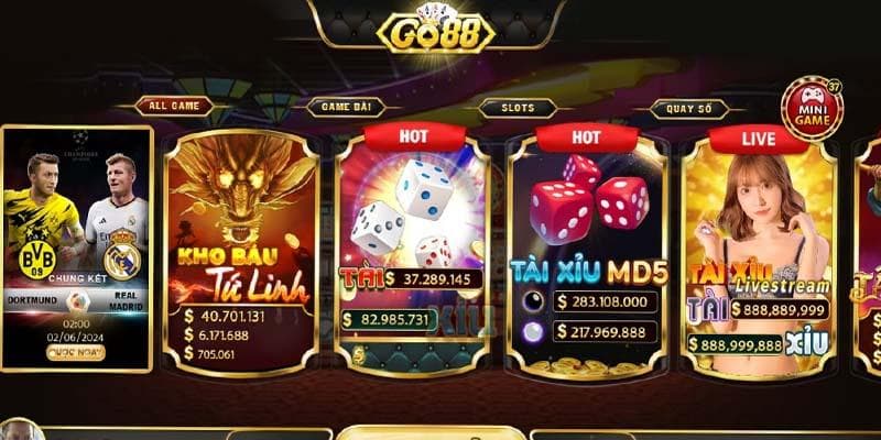 Go88 Go88 hệ sinh thái game phong phú